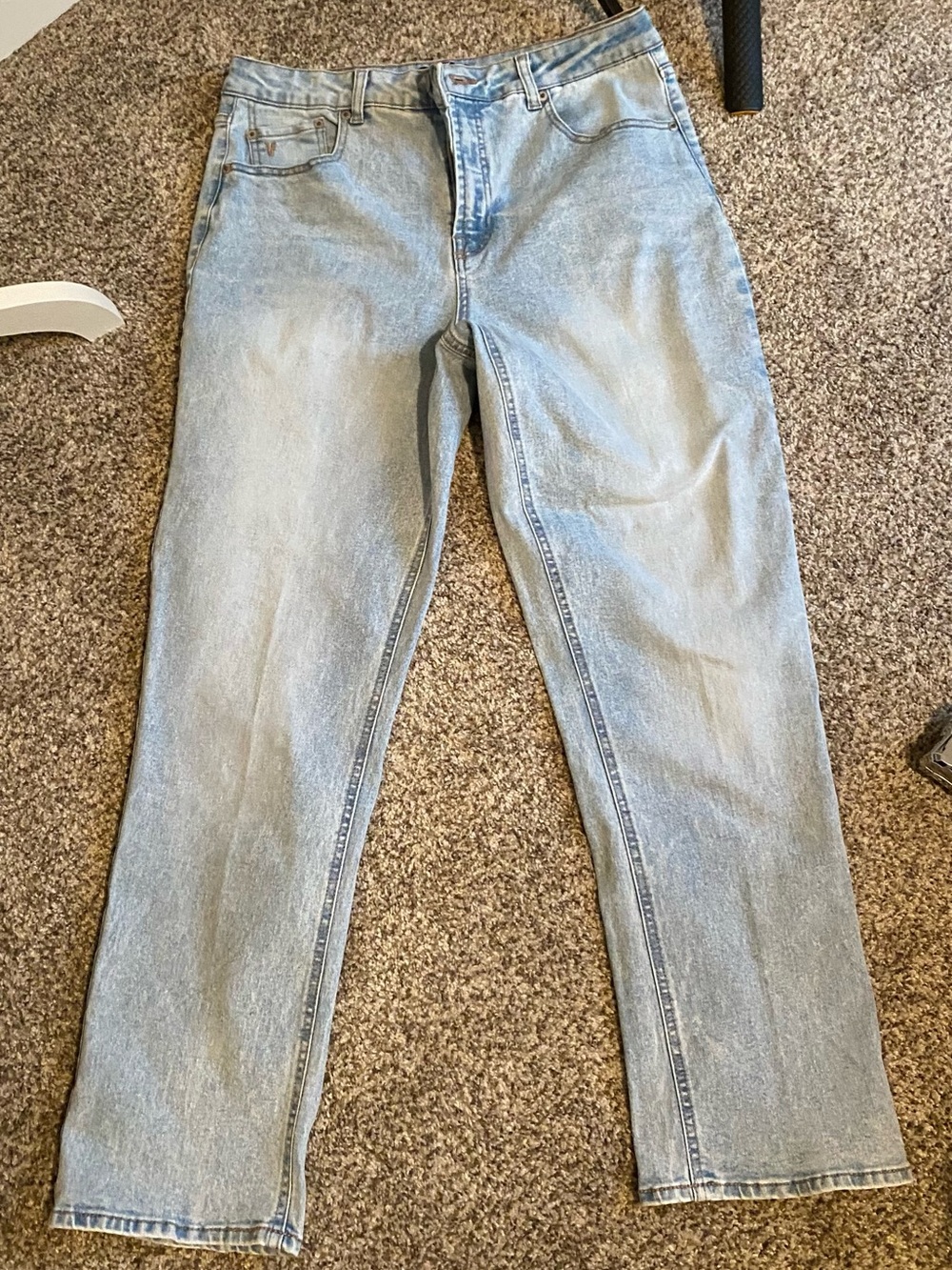 Light Wash Straight Leg Jeans The Frye Company Size 8